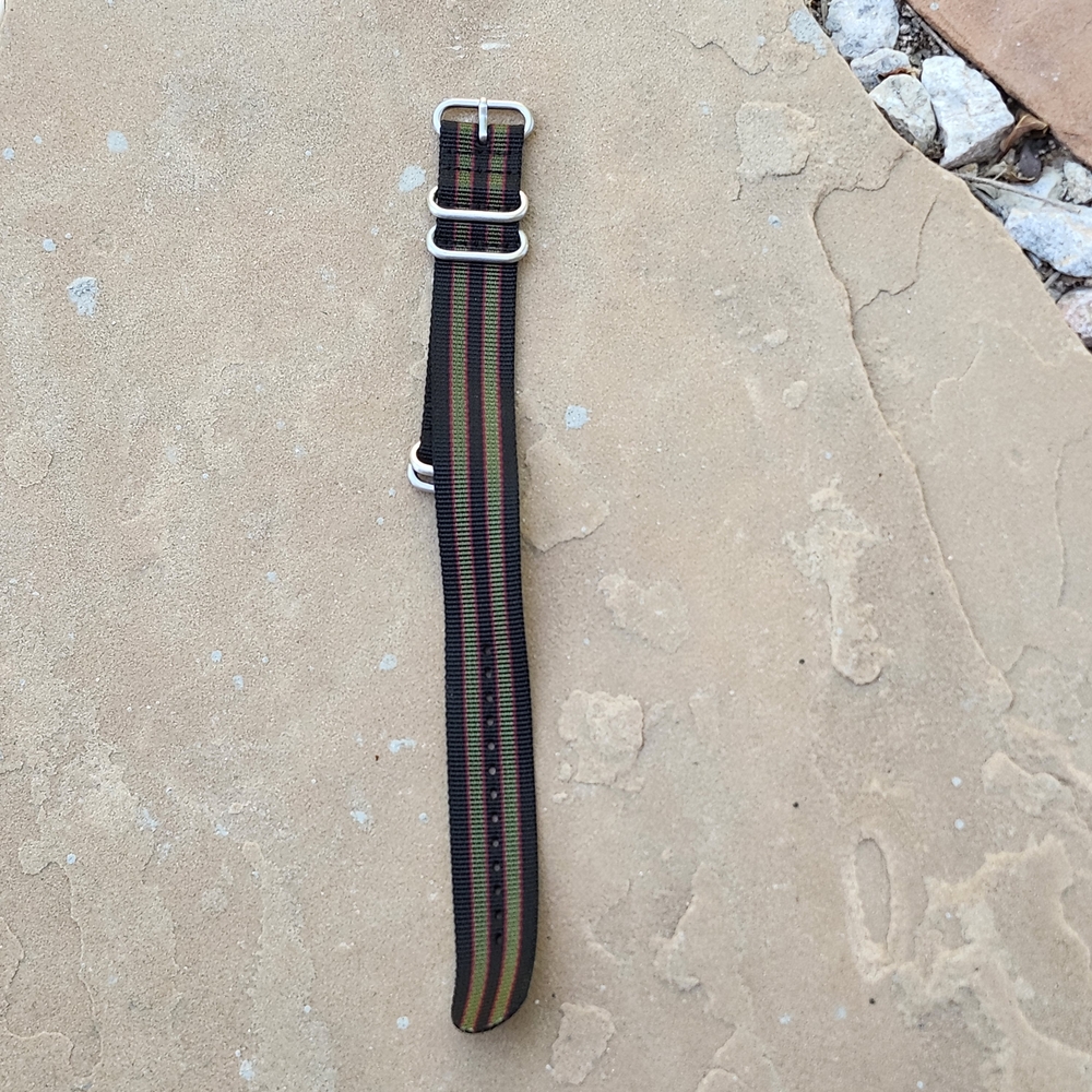5 Ring Fabric Watch Z Strap Band 24mm
